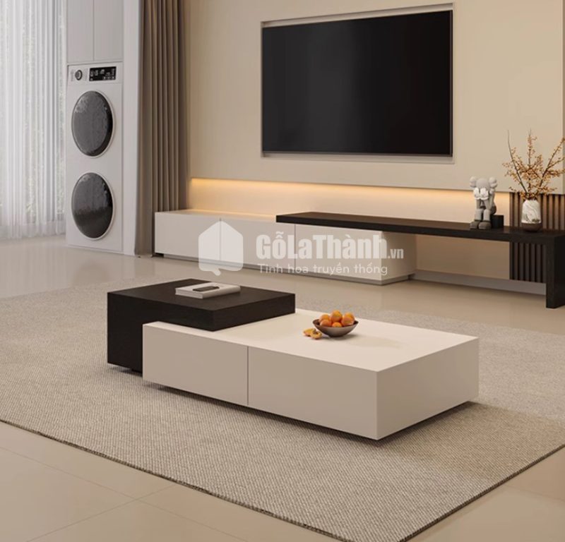 bàn trà gỗ công nghiệp
