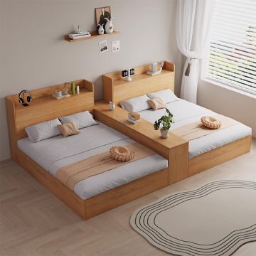 giường đôi gỗ công nghiệp đẹp