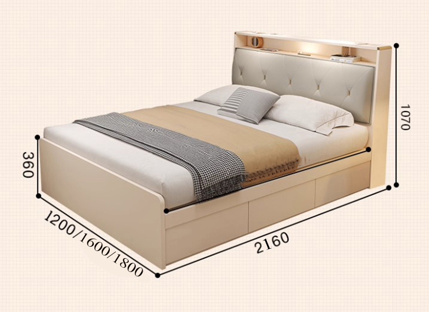 kích thước giường