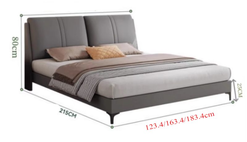 giường bọc đệm hiện đại sang trọng