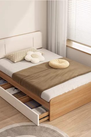 giường gỗ có ngăn kéo đơn giản