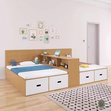 giường ngủ đôi có ngăn kéo cho bé