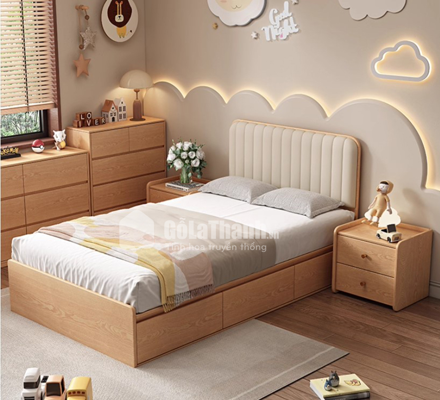 giường ngủ phong cách hiện đại gỗ MDF cao cấp