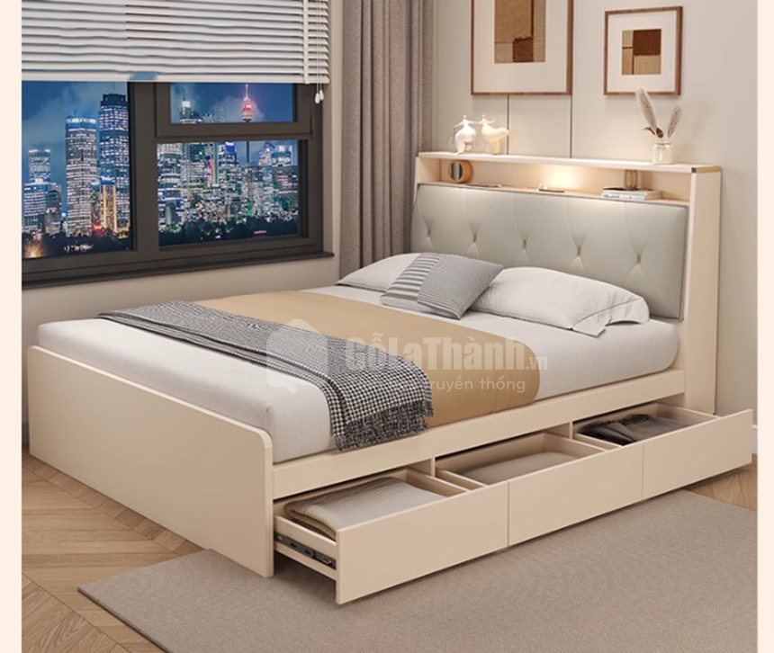 giường ngủ có ngăn kéo để đồ