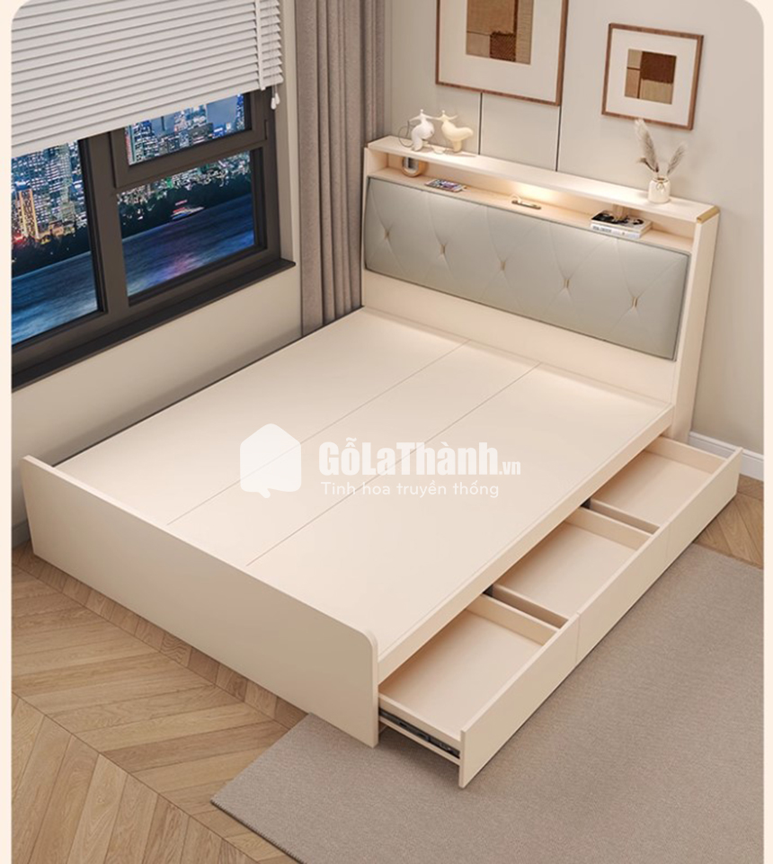 giường ngủ có ngăn kéo để đồ