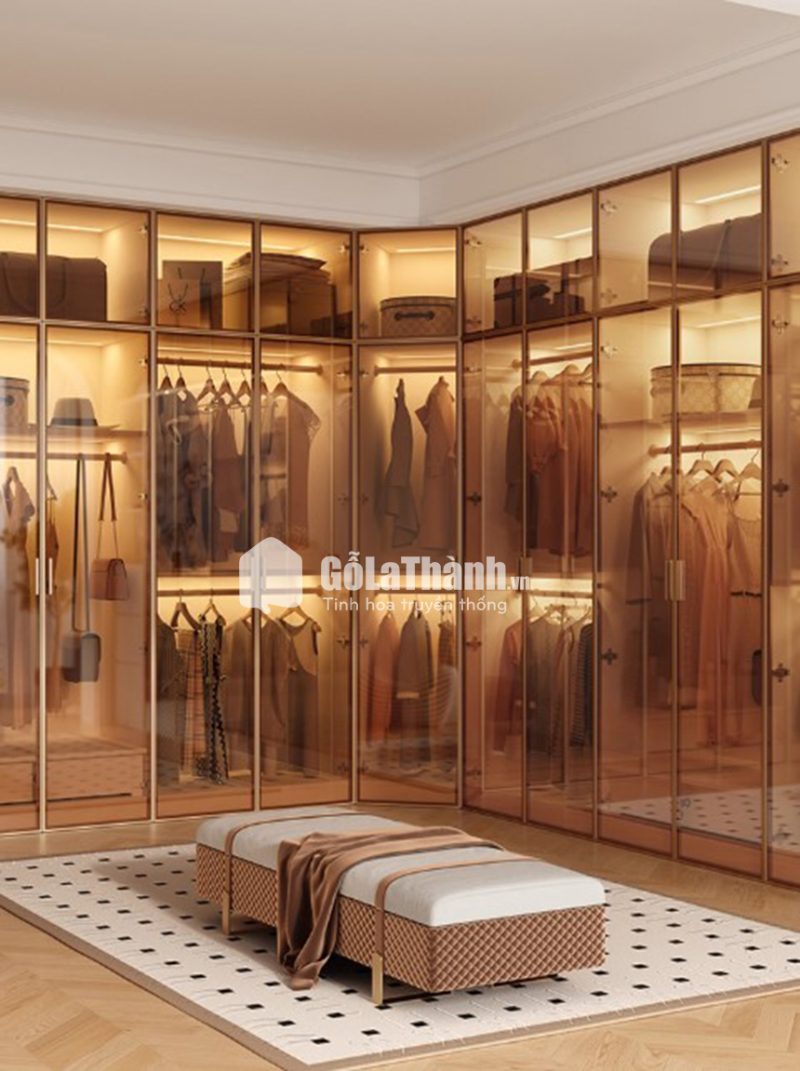 hệ tủ áo cánh kính cường lực