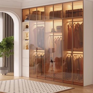 hệ tủ áo cánh kính cường lực