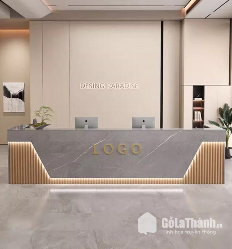 quầy lễ tân văn phòng sang trọng