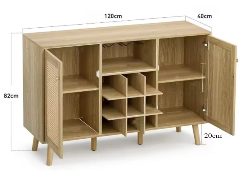 tủ rượu cánh mây