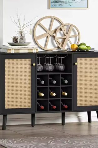 tủ rượu cánh mây