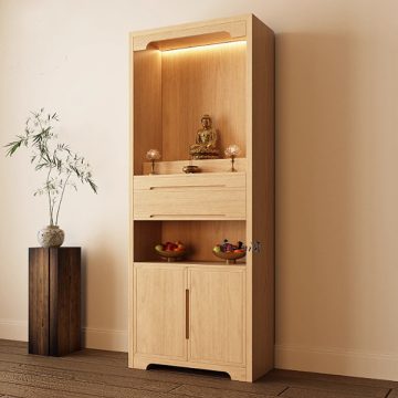 tủ thờ phật đơn giản trang nghiêm