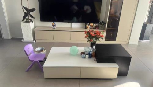 Bàn trà gỗ công nghiệp đẹp phong cách hiện đại GHT-4258 photo review