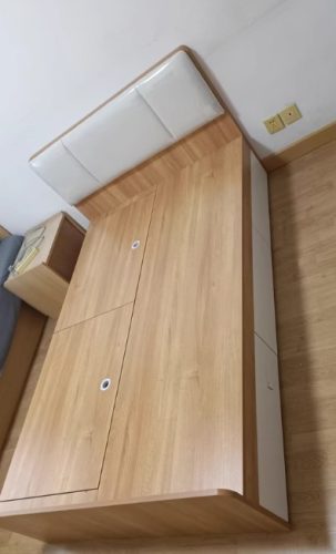 Giường gỗ có ngăn kéo đơn giản, nhỏ gọn GHT-529 photo review