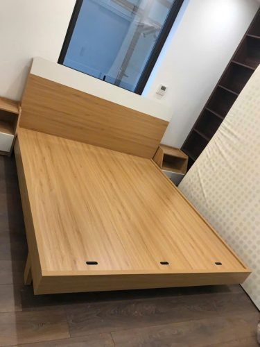 Giường ngủ gỗ MDF cao cấp, hiện đại GHT-515 photo review