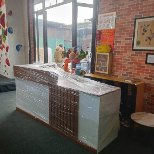 Quầy lễ tân phối lam sóng ấn tượng GHT-4645 photo review