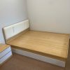 Giường gỗ có ngăn kéo đơn giản, nhỏ gọn GHT-529