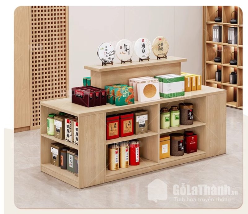 kệ bàn trưng bày sản phẩm tiện lợi