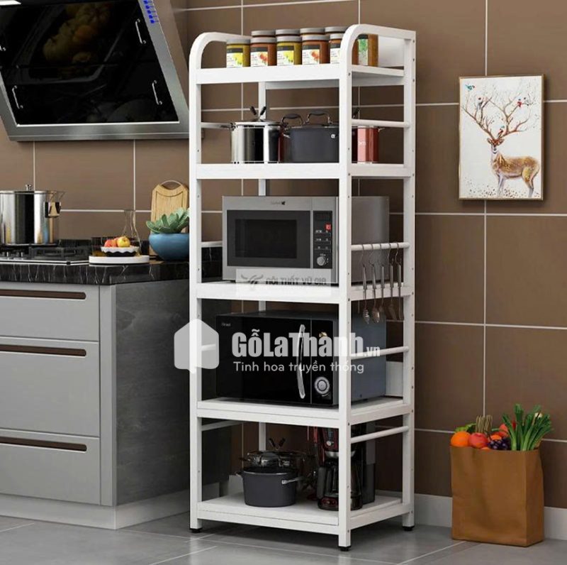 tủ lò vi sóng khung sắt cho nhà bếp