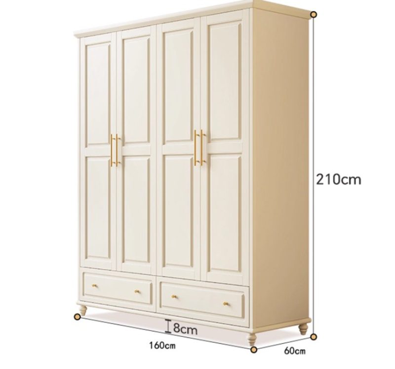 tủ quần áo gỗ sồi đẹp sang trọng
