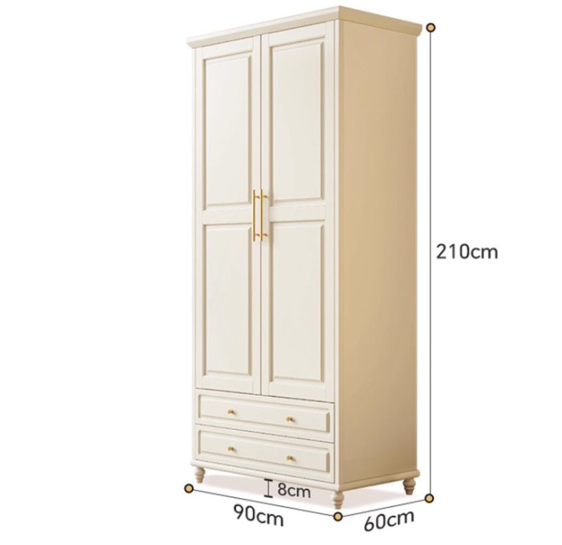 tủ quần áo gỗ sồi đẹp sang trọng