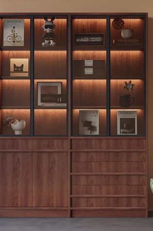 tủ trang trí phong cách hiện đại