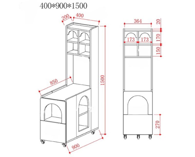 tủ trang trí để cạnh sofa