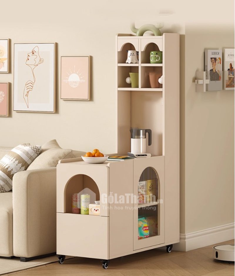 tủ trang trí để cạnh sofa