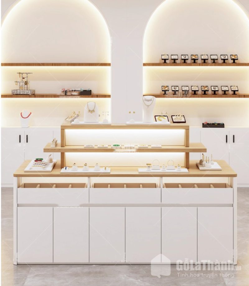 tủ trưng bày đồ trang sức sang trọng