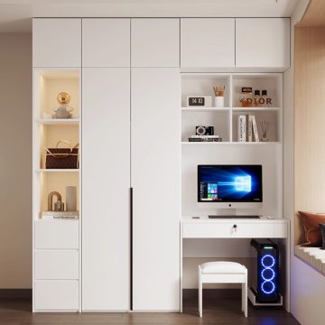 combo tủ áo kết hợp bàn làm việc