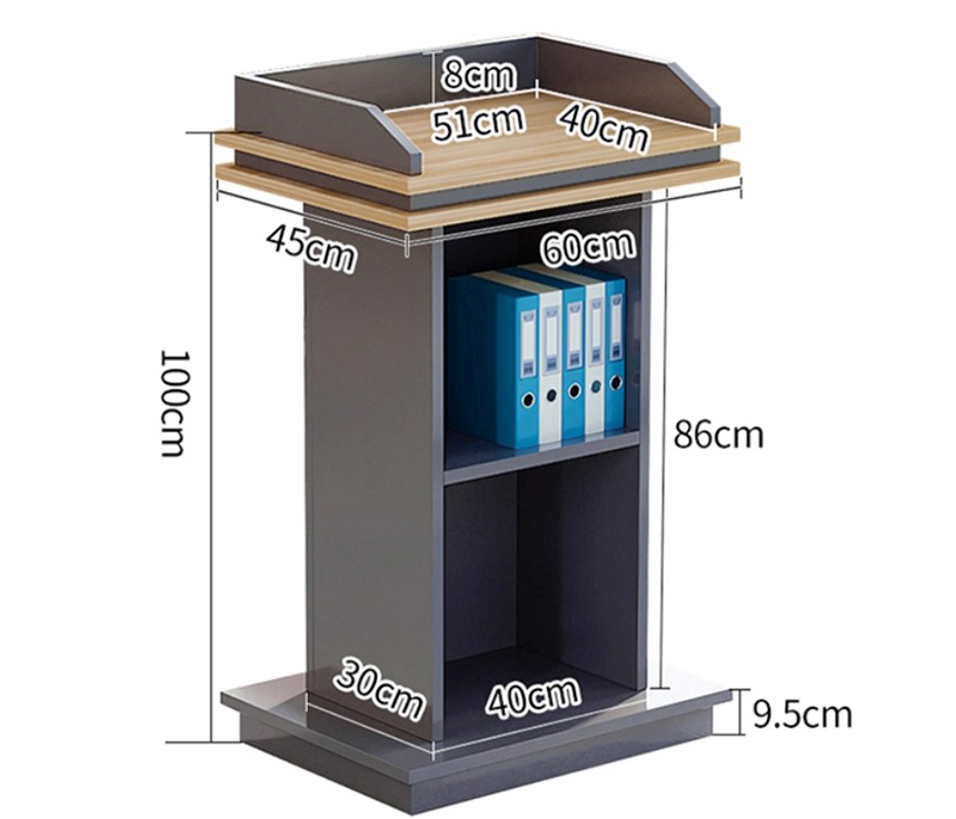 bục phát biểu hội nghị gỗ MDF