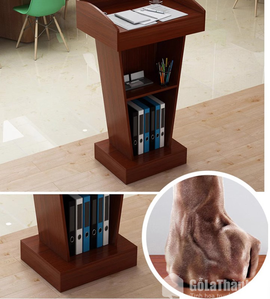 bục phát biểu gỗ MDF melamine