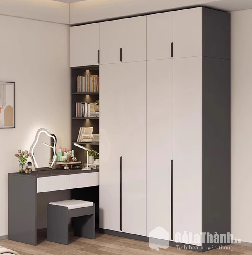 tủ áo kết hợp bàn trang điểm