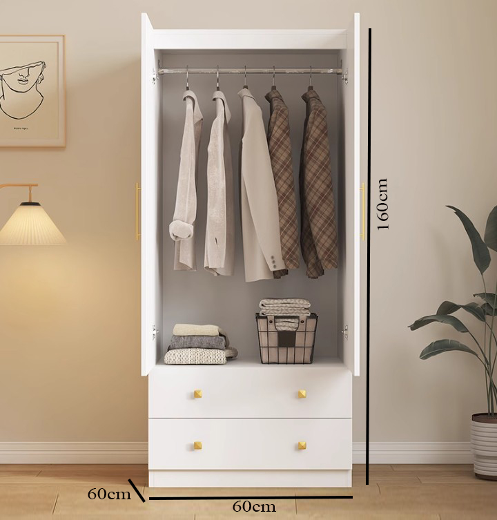 tu-ao-nho-xinh (6) kích thước tủ áo thiết kế nhỏ xinh