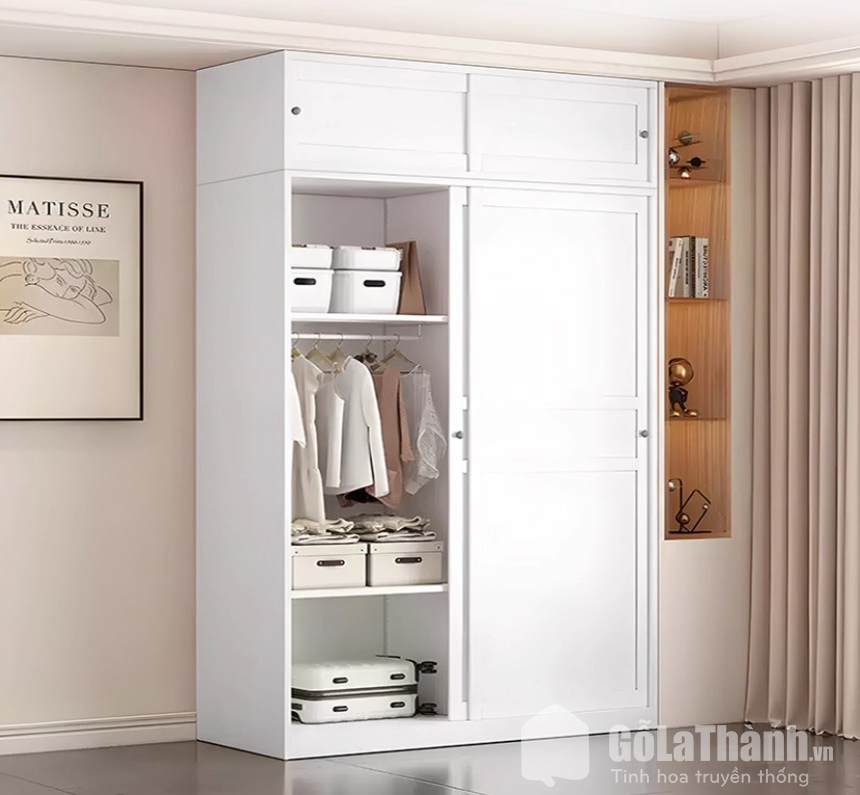 tủ quần áo 2 cánh lùa