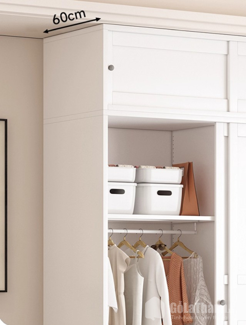 tủ quần áo 2 cánh lùa