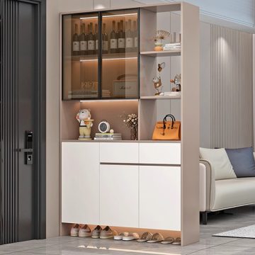 tủ để giày kết hợp kệ rượu
