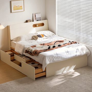 giường gỗ thiết kế trẻ trung