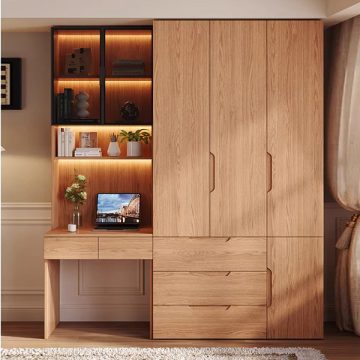 tủ áo kết hợp hàn học giá sách