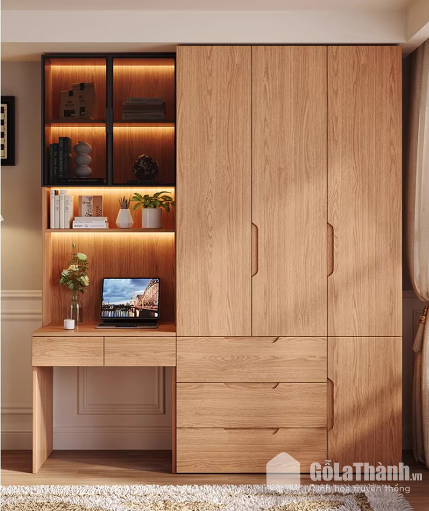 tu-ao-ket-hop-ban-hoc-gia-sach (3) tủ áo kết hợp bàn học giá sách