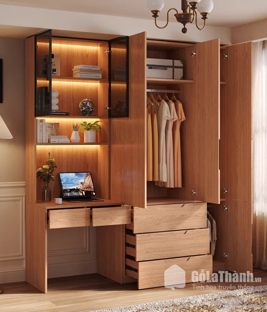 tu-ao-ket-hop-ban-hoc-gia-sach (7) tủ áo kết hợp bàn học giá sách