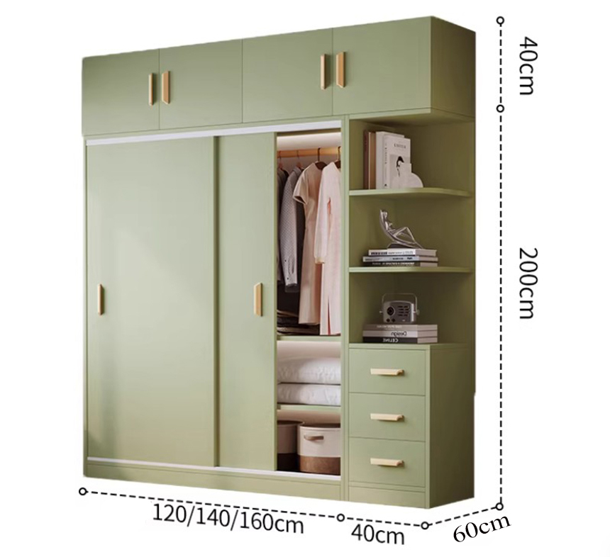 tu-quan-ao- (7) kích thước tủ quần áo trẻ trung