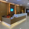 Quầy lễ tân sang trọng gỗ MDF đẹp GHT-4661