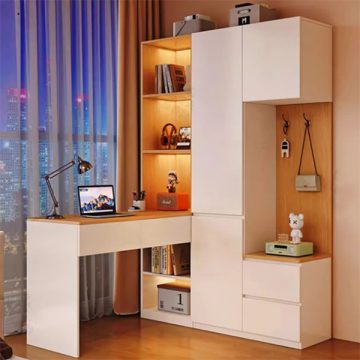 tủ để đồ kết hợp bàn học nhỏ gọn