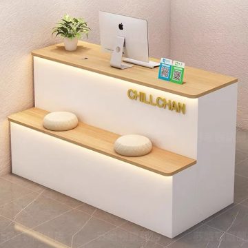 quầy thu ngân kết hợp bục ngồi cho khách