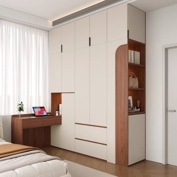 tủ áo kết hợp bàn làm việc