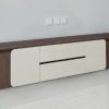 Kệ tivi bo góc cạnh cho phòng khách thanh lịch GHT-424