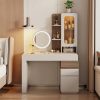 bàn trang điểm kết hợp kệ trang trí