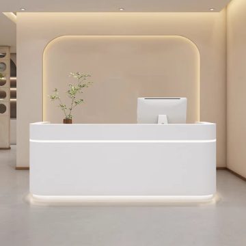 quầy lễ tân thiết kế thanh lịch