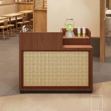 quầy thu ngân lưới mây nhỏ gọn