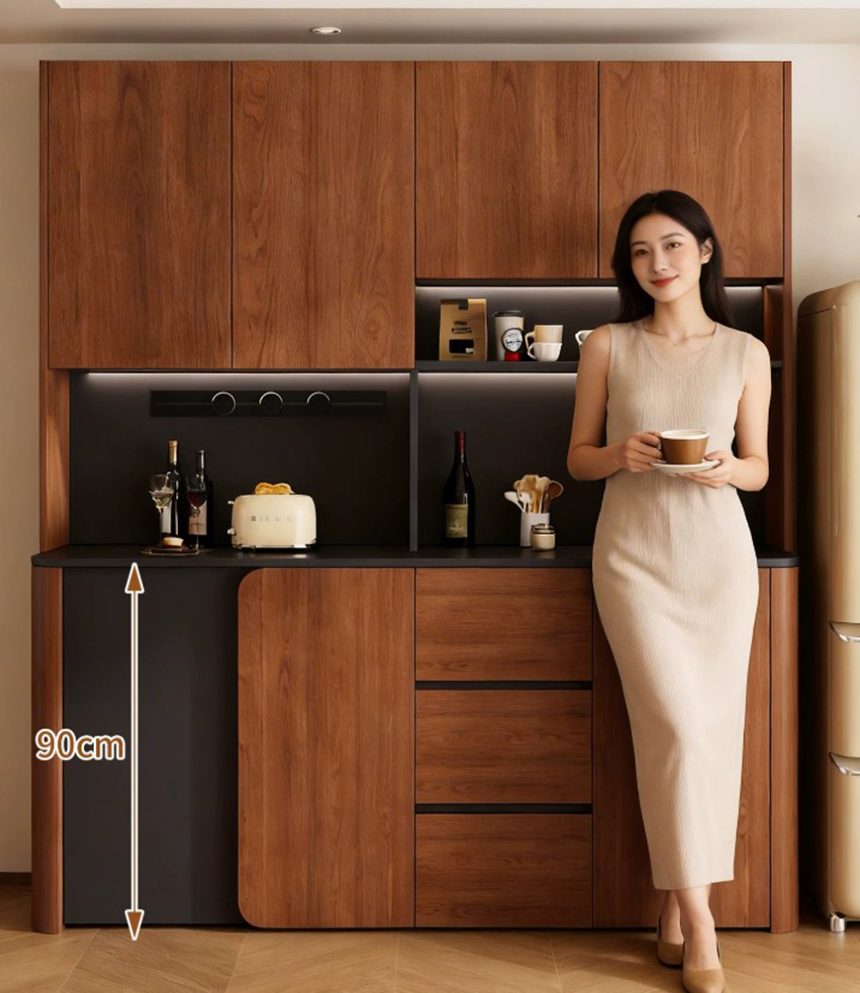 tủ nhà bếp gỗ công nghiệp
